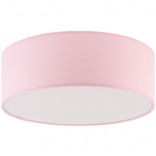 Φωτιστικό Πλαφονιέρα Φ38cm με 4 ντουί E27 230V Ροζ Υφασμάτινο Rondo 3228